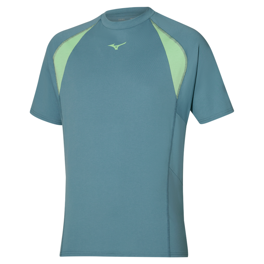 Mizuno ATHLETICS FRONTIER OVERSIZE T-SHIRT Citadel